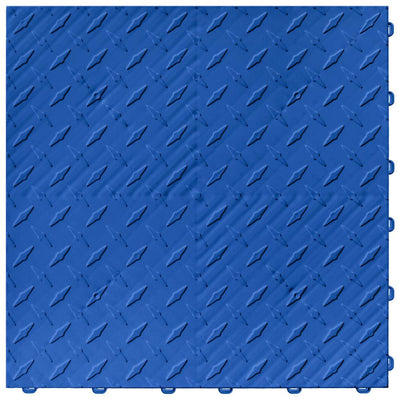 Swisstrax 15.75 in. x 15.75 in. Royal Blue Diamond Trax 25-Tile Modular Flooring Pack (43 sq. ft./case)