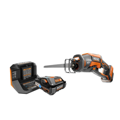 18-Volt OCTANE Cordless Brushless One-Handed Reciprocating Saw Kit with (1) OCTANE Bluetooth 3.0 Ah Battery and Charger - Super Arbor