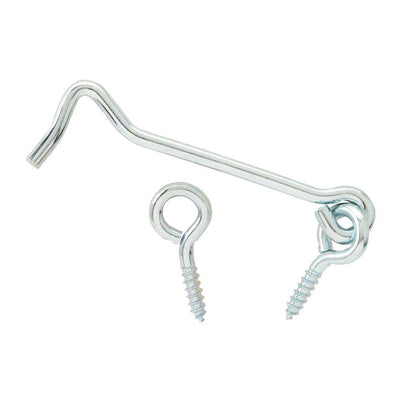 2 in. Zinc-Plated Hook and Eye (3-Pack) - Super Arbor