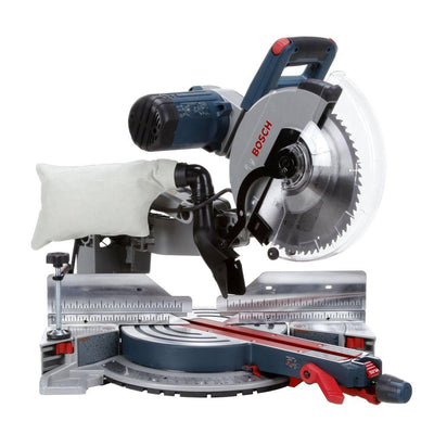 15 Amp 12 in. Corded Dual-Bevel Sliding Glide Miter Saw with 60 Tooth Saw Blade - Super Arbor