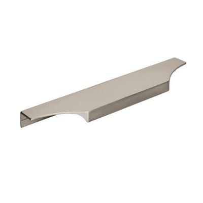 Extent 8-9/16 in. (217 mm) Center-to-Center Satin Nickel Cabinet Edge Pull - Super Arbor