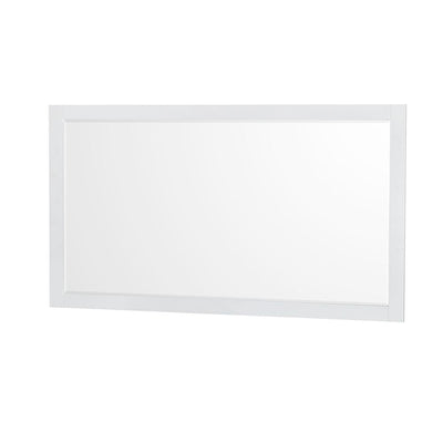 Sheffield 58 in. W x 33 in. H Framed Wall Mirror in White