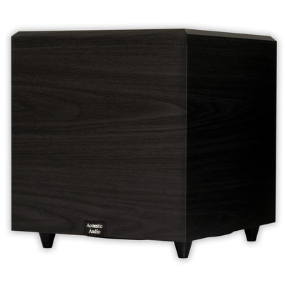 Home Theater Powered 12 in. Subwoofer Black Down Firing Sub - Super Arbor