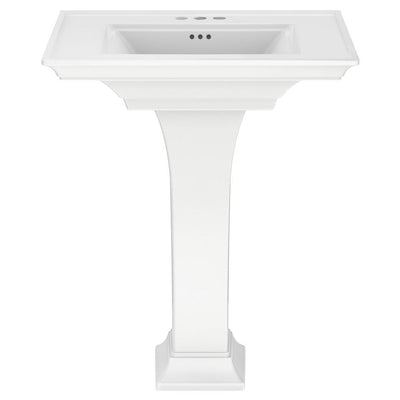 American Standard Town Square S 4 in. Faucet Hole Pedestal Sink Top Only in White - Super Arbor