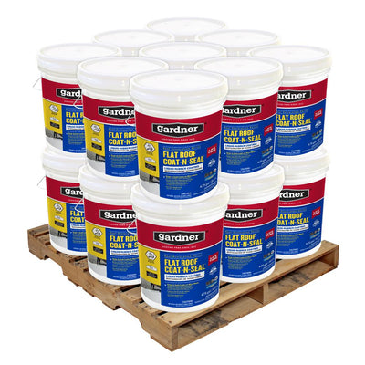 5 Gal. Flat Roof Coat-n-Seal Liquid Rubber Coating (18-Pallet) - Super Arbor