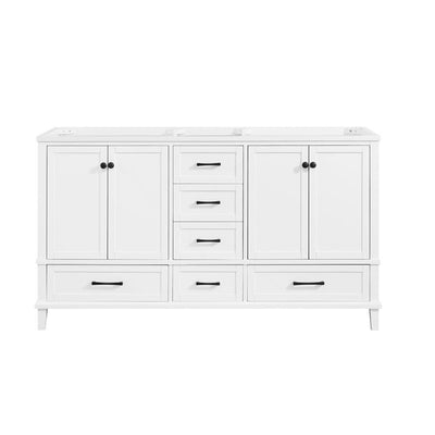 Merryfield 60 in. W x 21-1/2 in. D Bathroom Vanity Cabinet Only in White - Super Arbor