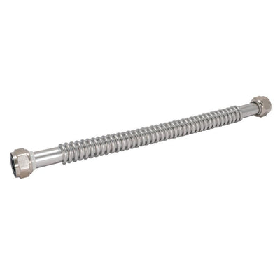 3/4 in. FIP x 3/4 in. FIP x 18 in. Stainless Steel Corrugated Water Heater Connector - Super Arbor