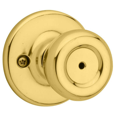 Tylo Polished Brass Bed/Bath Door Knob Featuring Microban Antimicrobial Technology - Super Arbor