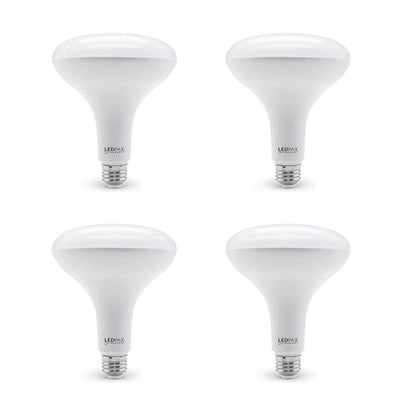 Ledpax Technology 85-Watt Equivalent BR40 Dimmable LED Light Bulb (4-Pack) - Super Arbor