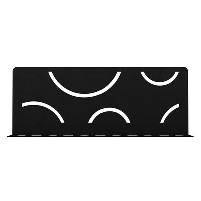 Shelf-W Matte Black Color-Coated Aluminum Curve Wall Shelf - Super Arbor