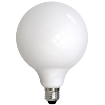 Bulbrite 60-Watt Equivalent G40 Milky Dimmable Decorative Filament LED Light Bulb Warm White (2-Pack) - Super Arbor