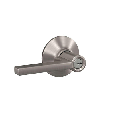 Schlage Latitude Satin Nickel Entry Lever ANSI Grade 2 1-3/4 in.