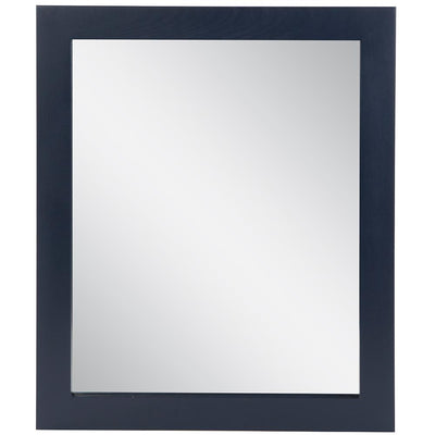 25.67 in. W x 31.38 in. H Framed Rectangular Bathroom Vanity Mirror in Blue - Super Arbor