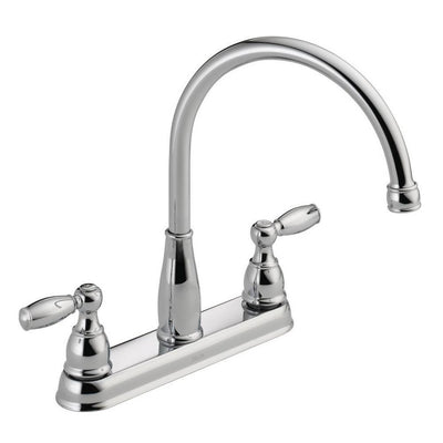 Foundations 2-Handle Standard Kitchen Faucet in Chrome - Super Arbor