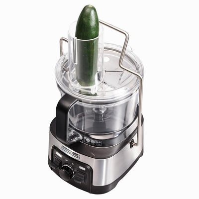 Stack n Snap 12-Cup 3-Speed Stainless Steel Food Processor with Spiralizer - Super Arbor