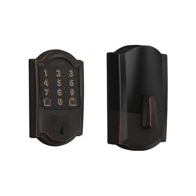 Camelot Encode Smart Wifi Door Lock with Alarm in Satin Nickel