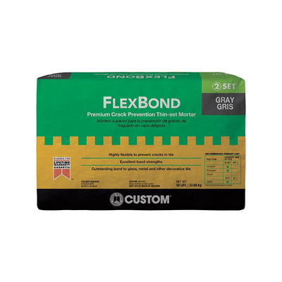 Custom Building Products FlexBond Gray 50 lbs. Fortified Thin-Set Mortar - Super Arbor