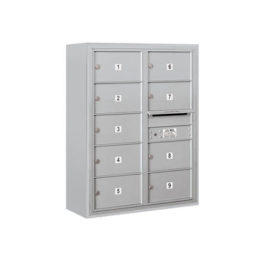 3800 Horizontal Series 9-Compartment Surface Mount Mailbox - Super Arbor