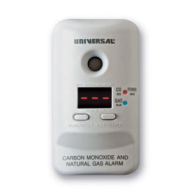 Plug-In, 2-In-1 Carbon Monoxide & Natural Gas Detector, Display Screen, Battery Backup, Microprocessor Intelligence - Super Arbor