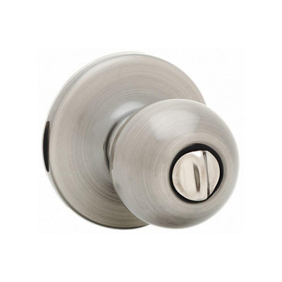 Polo Satin Nickel Privacy Bed/Bath Door Knob - Super Arbor