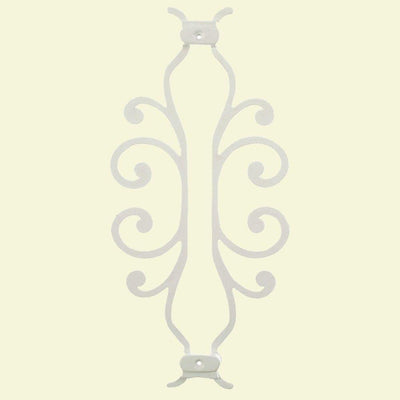 American Heritage 15 in. x 7-5/8 in. Aluminum White Baluster Centerpiece - Super Arbor