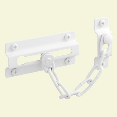 Chain Door Guard, Diecast, White Finish - Super Arbor