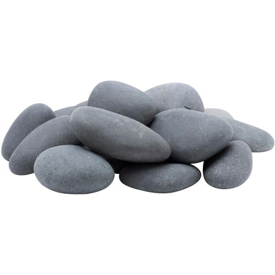 Rain Forest 0.25 cu. ft. 3 in. to 5 in. 20 lbs. Grey Mexican Beach Pebble - Super Arbor