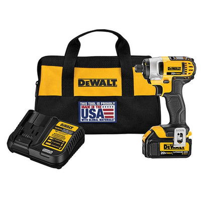 20-Volt MAX Lithium-Ion Cordless 1/4 in. Impact Driver with Battery 3AH, Charger and Tool Bag - Super Arbor