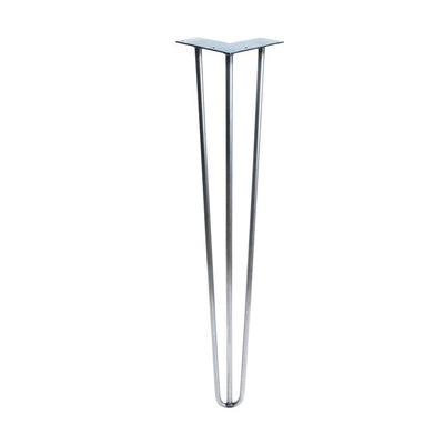 Heavy-Duty 1/2 in. Dia 36 in. Raw Steel, 3-Rod Hairpin Leg - Super Arbor