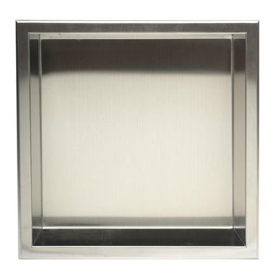 12 in. x 12 in. x 4 in. Niche in Brushed Stainless Steel - Super Arbor