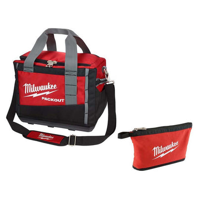15 in. PACKOUT Tool Bag with Red Zipper Tool Bag - Super Arbor