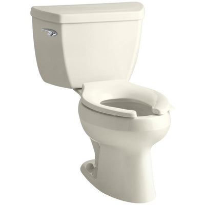 Wellworth Classic 2-Piece 1.6 GPF Single Flush Elongated Toilet in Biscuit - Super Arbor