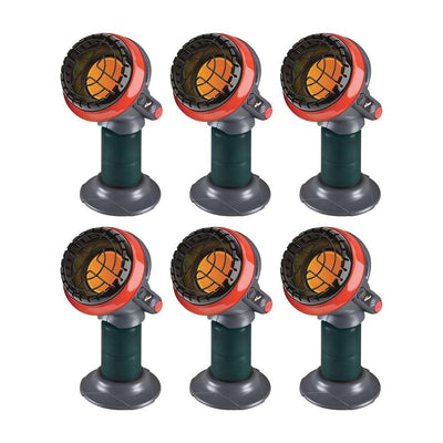 3800 BTU Indoor Outdoor Portable Little Buddy Propane Infrared Heater (6-Pack) - Super Arbor