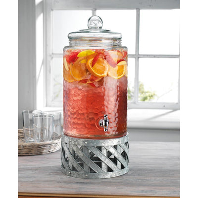 Fiddle and Fern 3 Gal. Dispenser with Galvanized Base - Super Arbor