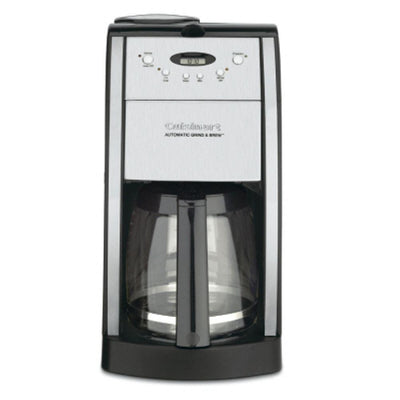 Grind and Brew 12-Cup Automatic Black Drip Coffee Maker with Built-In Grinder - Super Arbor