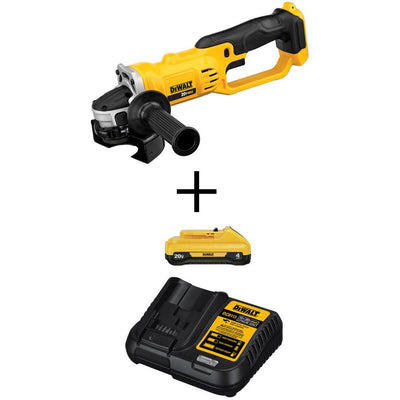 20-Volt MAX Li-Ion Cordless 4-1/2 in. to 5 in. Grinder (Tool-Only) with 20-V Li-Ion 4.0 Ah Battery & Charger Starter Kit - Super Arbor