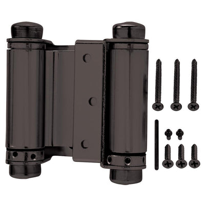 3 in. x 3 in. Oil-Rubbed Bronze Double-Action Spring Door Hinge - Super Arbor