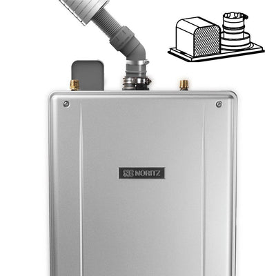 2 in. Stainless Steel Flex Vent Conversion Kit for Tankless Water Heaters - Super Arbor