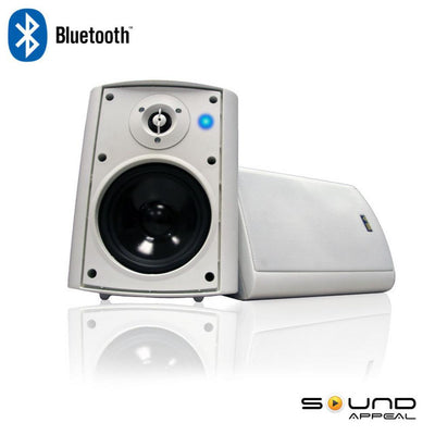Bluetooth BT Blast 5.25 Indoor/Outdoor Weatherproof Patio Speakers (White- Pair) - Super Arbor
