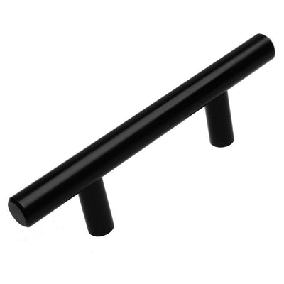 2-1/2 in. Matte Black Solid Handle Drawer Bar Pulls (10-Pack) - Super Arbor