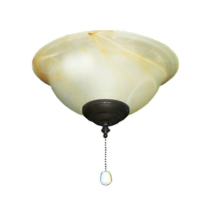 132 Round Bowl Oil Rubbed Bronze Ceiling Fan Light - Super Arbor