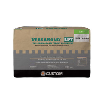 Custom Building Products VersaBond-LFT 50 lbs. White Fortified Medium Bed Mortar