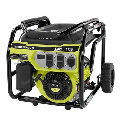 RYOBI 6,500-Watt Gasoline Powered Portable Generator with CO Shutdown Sensor - Super Arbor