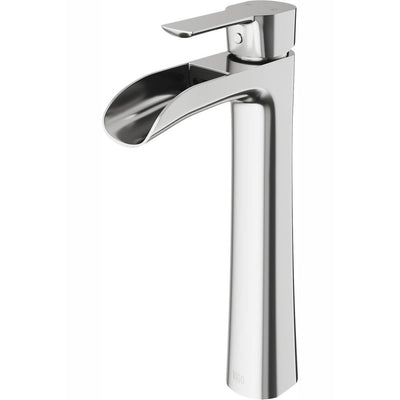 Niko Single Hole Single-Handle Vessel Bathroom Faucet in Brushed Nickel - Super Arbor