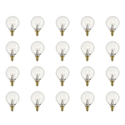 Globe Electric 5-Watt Vintage Edison G12 Incandescent Light Bulb (20-Pack) - Super Arbor