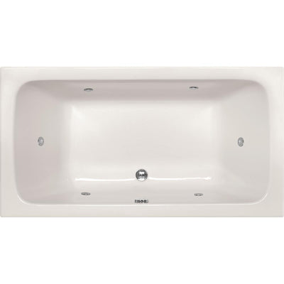 Kira 60 in. x 32 in. Rectangular Drop-in Air Bath Bathtub in White - Super Arbor