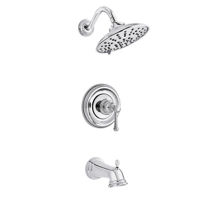 Warnick Single-Handle 1-Spray Tub and Shower Faucet in Chrome (Valve Included) - Super Arbor