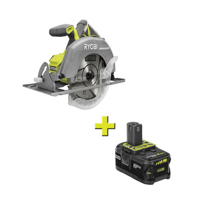 18-Volt ONE+ Cordless Brushless 7-1/4 in. Circular Saw with 4.0 Ah Lithium-Ion Battery - Super Arbor