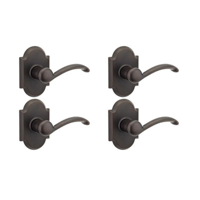 Austin Venetian Bronze Passage Hall/Closet Door Lever (4-Pack) - Super Arbor