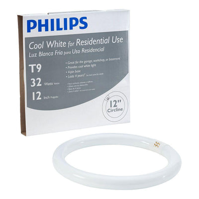 32-Watt 12 in. Linear T9 Fluorescent Tube Light Bulb Cool White (4100K) Circline - Super Arbor